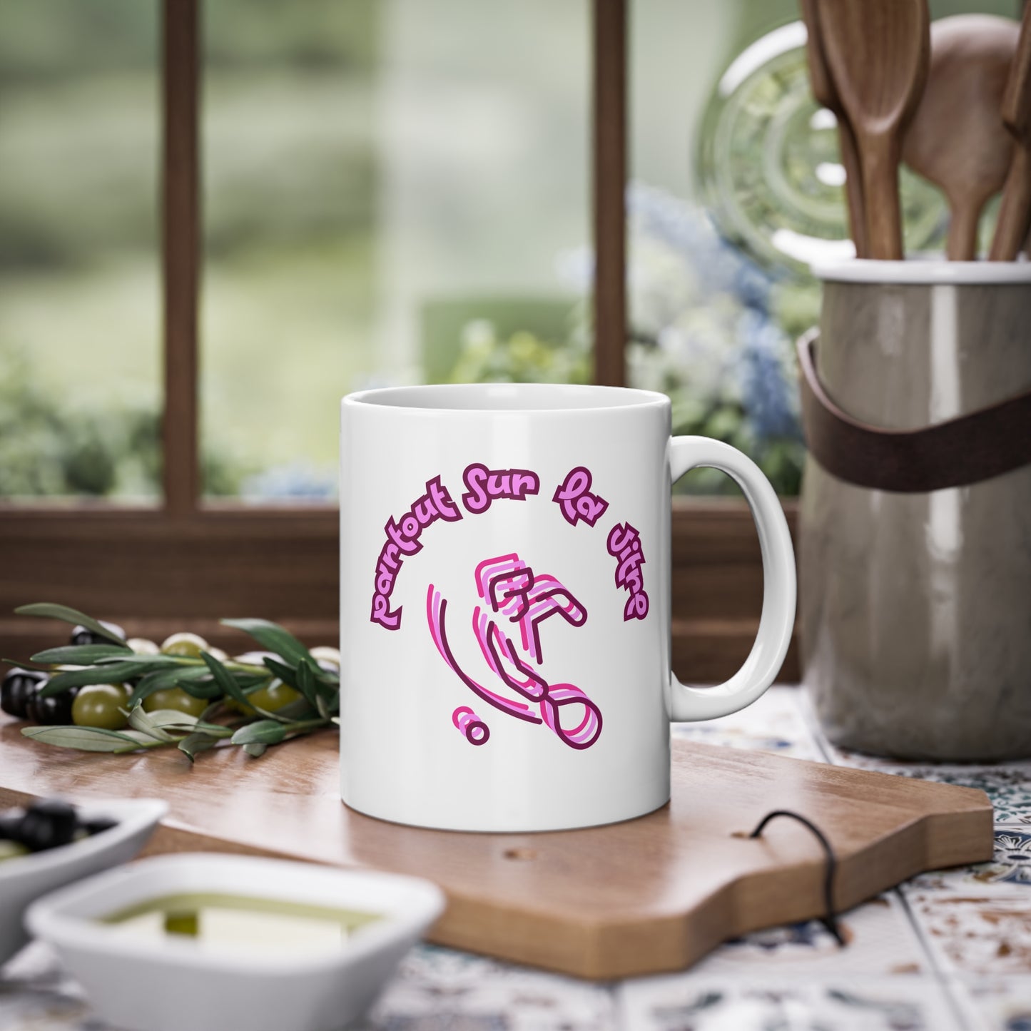 Partout sur la vitre - Mug